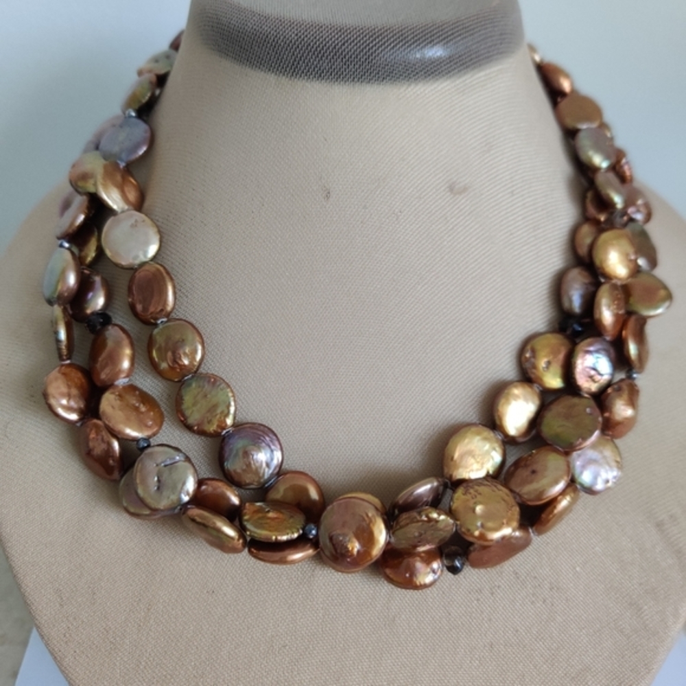 Silpada Freshwater Cultured Pearls Sterling Silver Necklace EUC